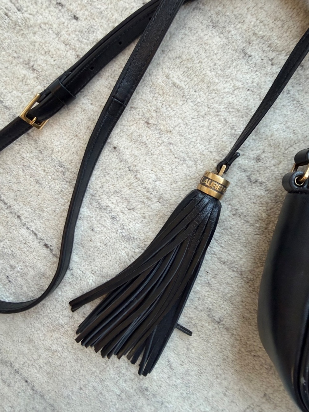 Saint Laurent Lou Camera Bag Black Quilted Leather Tassel Crossbody - Picture 2 of 10